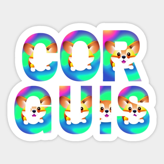 Cute Corgis Sticker by Sanarnos